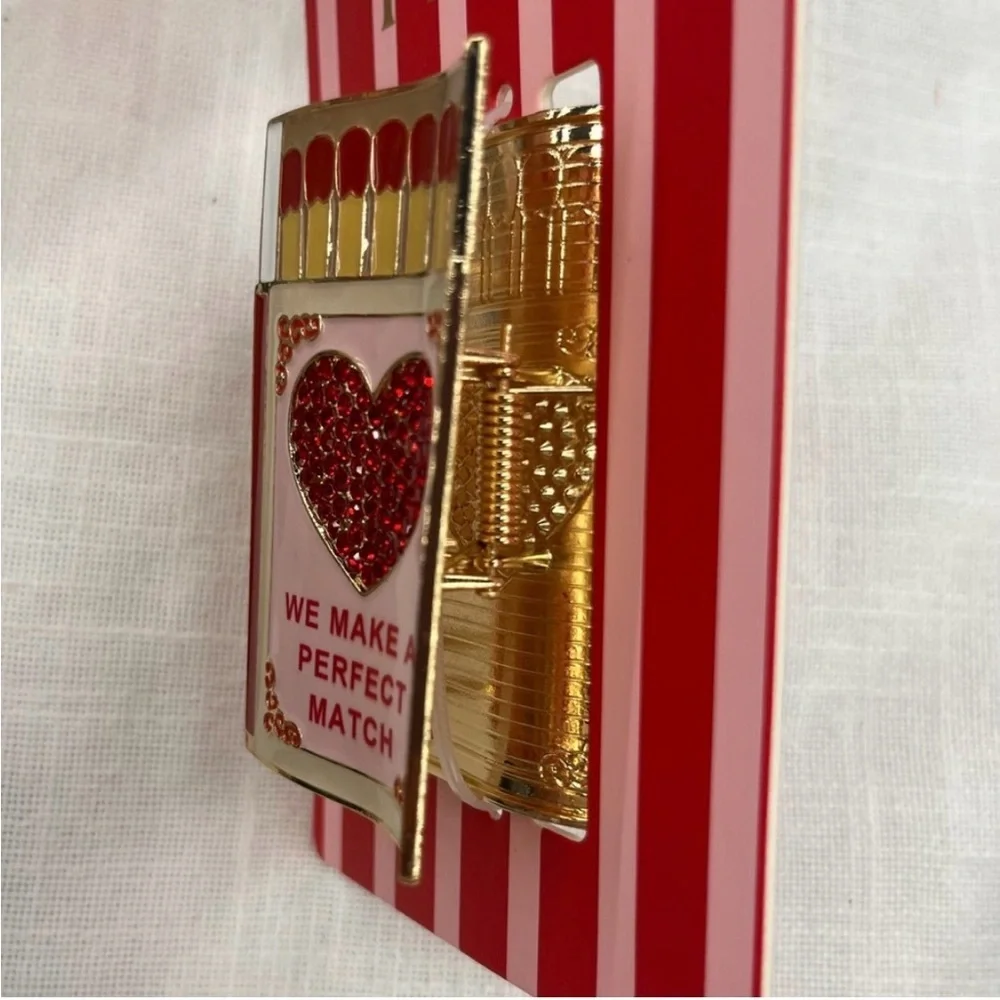 NWT Piper K Valentine Claw Clip “We Make a Perfect Match”